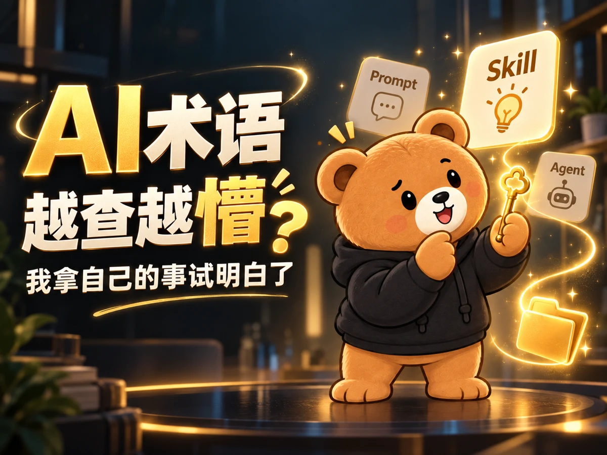 AI 术语学习小熊动画视频的实际封面